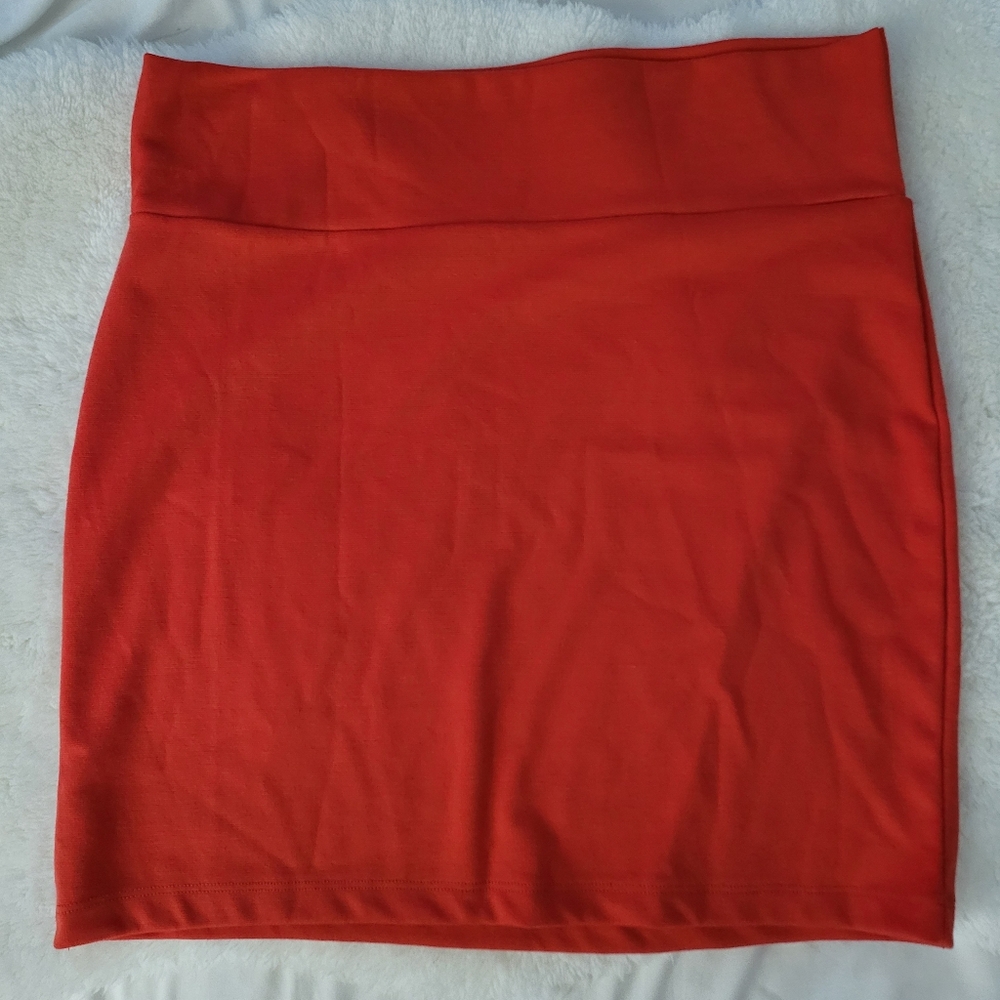 Candy Couture red skirt size large Made in Canada